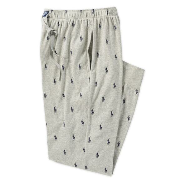 Polo Ralph Lauren Jersey Pajama Pant In Grey Medium